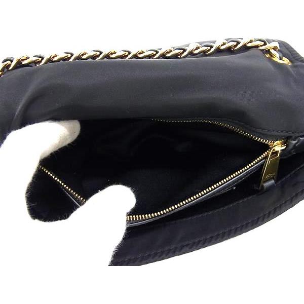 MOSCHINO □極美品□ モスキーノ ライダース ナイロン チェーン