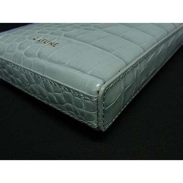 □新品□未使用□ CAFUNE カフネ クロコダイル型押しレザー チェーン  