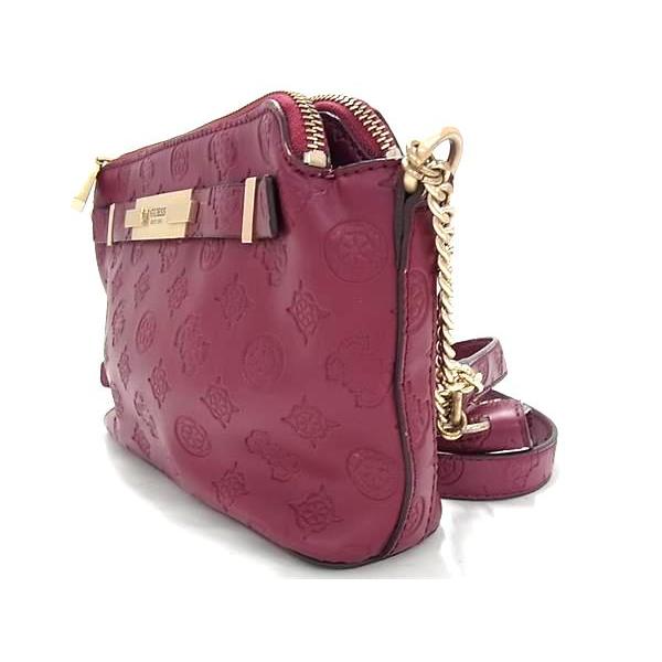 GUESS □美品□ ゲス レザー チェーン ショルダーバッグ クロス