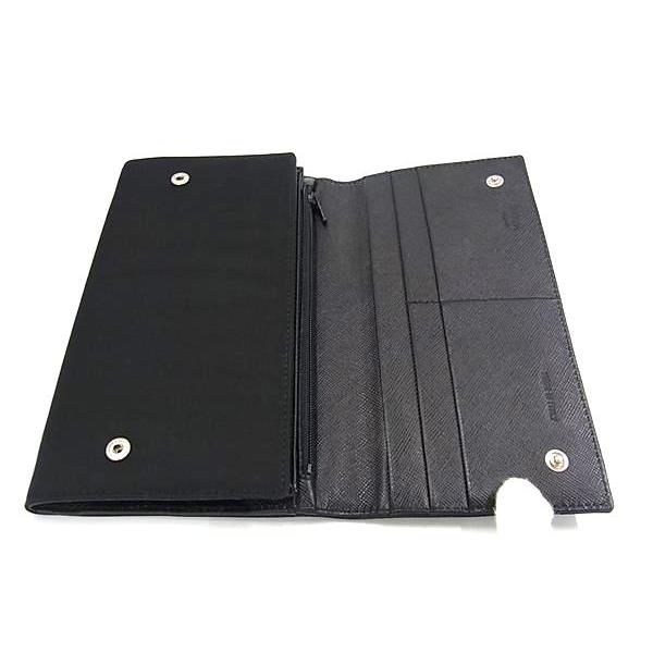 ■新品同様■ PRADA プラダ テスートナイロン 二つ折り 長財布 ウォレット 札入れ 小銭入れ カード入れ レディース ブラック系 FH8057 | PRADA | 02