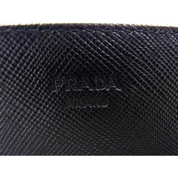 ■新品同様■ PRADA プラダ テスートナイロン 二つ折り 長財布 ウォレット 札入れ 小銭入れ カード入れ レディース ブラック系 FH8057 | PRADA | 05