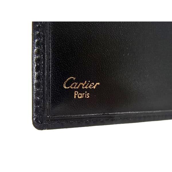 ■極美品■ Cartier カルティエ パシャ レザー 二つ折り 長財布 ウォッチ 札入れ 小銭入れ メンズ ブラック系 FH9740 | Cartier | 05