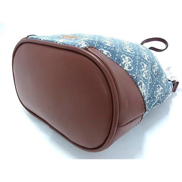 GUESS □新品□未使用□ ゲス キャンバス×レザー 巾着型 2WAY