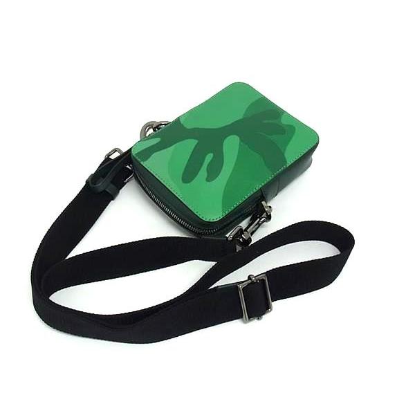 ■新品同様■ VALENTINO GARAVANI ヴァレンティノ ガラヴァーニ レザー クロスボディ ショルダーバッグ 斜め掛け グリーン系 FI5875 VALENTINO（ヴァレンティノ） □新品同様□ VALENTINO GARAVANI