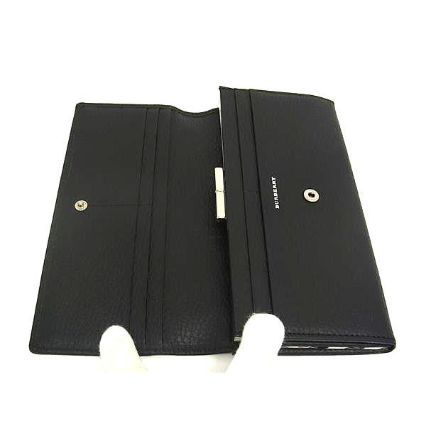 BURBERRY 二つ折り長財布 BURBERRY □新品□未使用□ バーバリー レザー 二つ折り 長財布