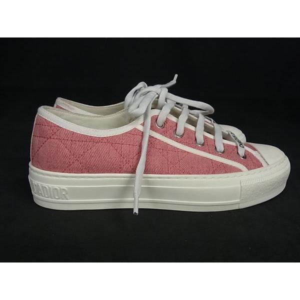 ウォーキン ディオール オブリーク スニーカー ピンク系 23cm 新品