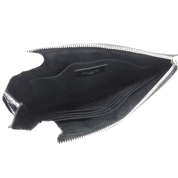 美品 サンローラン クロコ レザー クラッチバッグ 鞄 黒 レディース メンズ SAINT LAURENT クロコダイルレザー クラッチバッグ