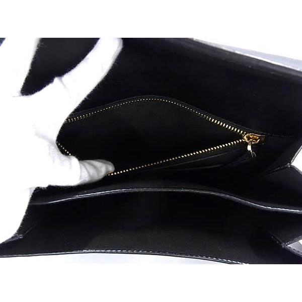 ■美品■ ZANCHETTI ザンケッティ レザー 2WAY チェーン ショルダーバッグ クラッチバッグ 斜め掛け レディーズ ブラック系 FI8961 □美品□ ZANCHETTI ザンケッティ レザー 2WAY チェーン ショルダー