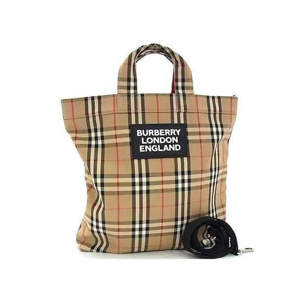 BURBERRY □新品同様□ バーバリー ノバチェック キャンバス 2WAY 