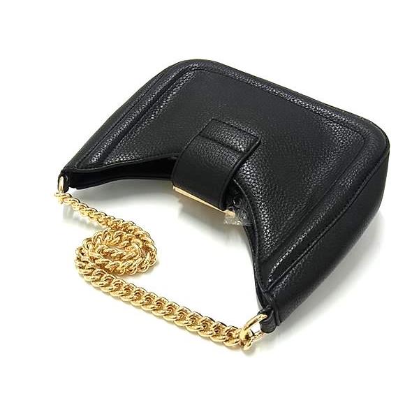 ■新品同様■ VERSACE JEANS COUTURE ヴェルサーチジーンズクチュール レザー チェーン ハンドバッグ ショルダー ブラック系 FI9476 □新品同様□ VERSACE JEANS COUTURE ヴェルサーチジーンズクチュール