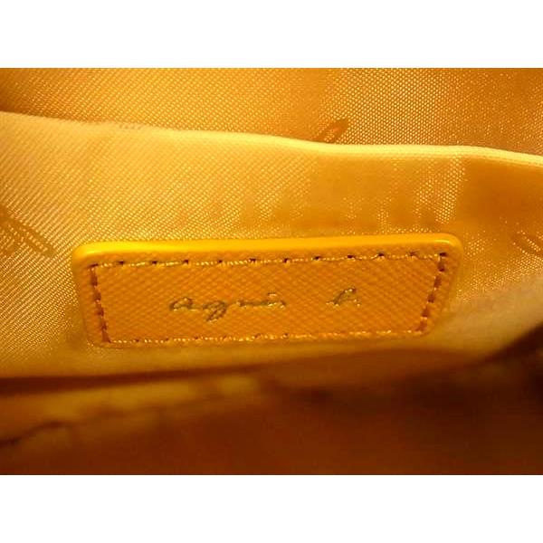 ■新品■未使用■ agnes b. アニエスベー レザー 2WAY ハンドバッグ ショルダー クロスボディ レディース イエロー系 FI9557 agnes b.（アニエスベー） □新品□未使用□ レザー 2WAY ハンドバッグ
