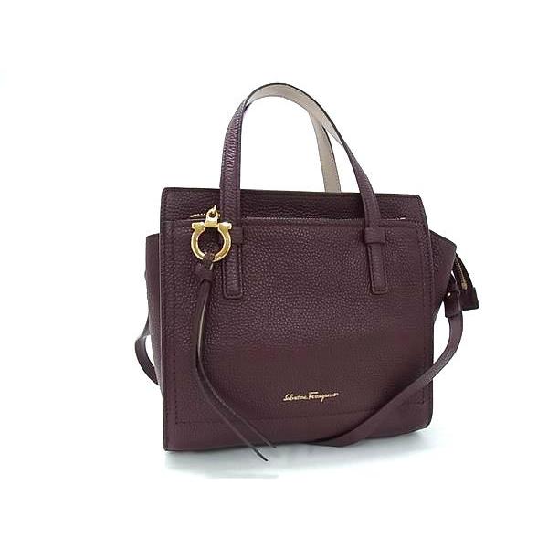 ■新品■未使用■ Salvatore Ferragamo フェラガモ ガンチーニ エイミー レザー 2WAY ハンドバッグ ショルダー 斜め掛け FJ5443 | FERRAGAMO