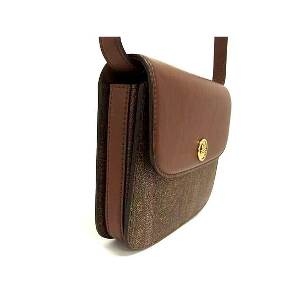 ■Etro(エトロ) エッセンシャルキャンバスショルダーバッグ ETRO □新品同様□ エトロ エッセンシャル PVC×レザー