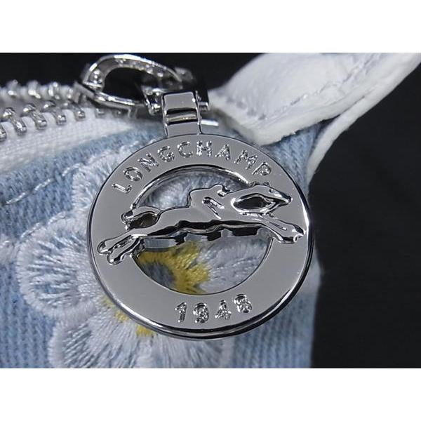 美品 LONGCHAMP ハンドバッグ デニム　ヴィンテージ 裏地総柄 LONGCHAMP □新品同様□LONGCHAMP ロンシャン ルプリアージュ