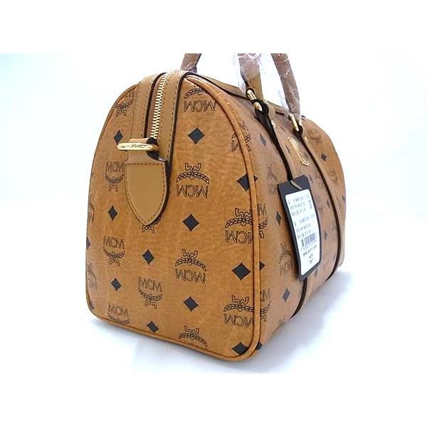 美品　MCM モノグラム　エンボス　ヴィセトス　レザー　2way ボストンバッグ 美品 MCM モノグラム エンボス ヴィセトス レザー 2way ボストン