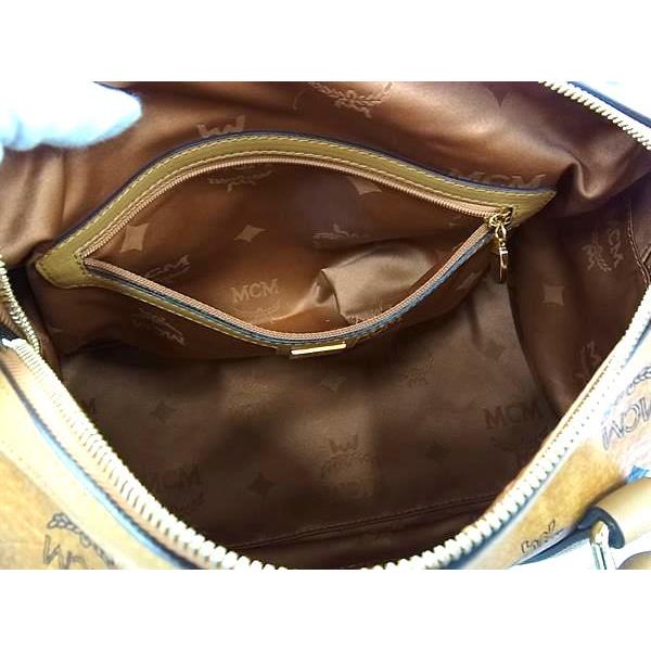 エムシーエム 2way ミニボストンバッグ ショルダー ヴィセトス柄 レザー