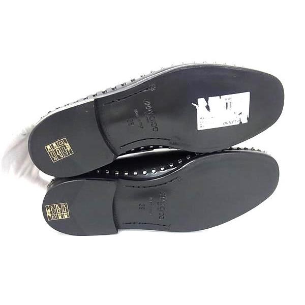 JIMMY CHOO（ジミーチュウ） □新品同様□ レザー ローファー 表記