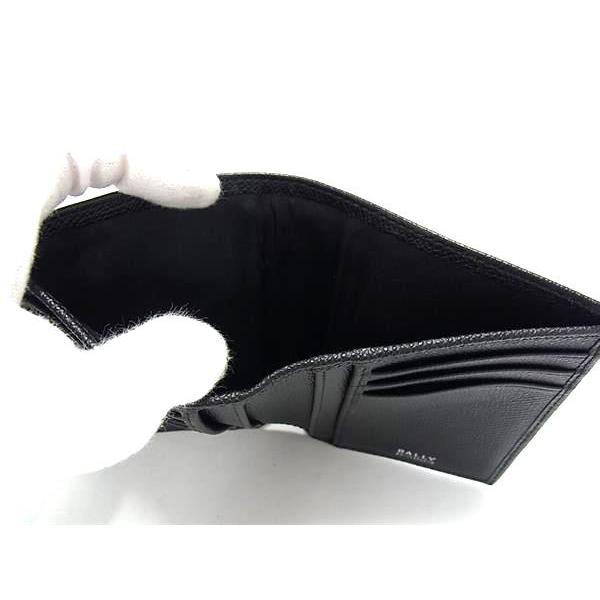 Bally □新品□未使用□ BALLY バリー レザー 二つ折り 財布