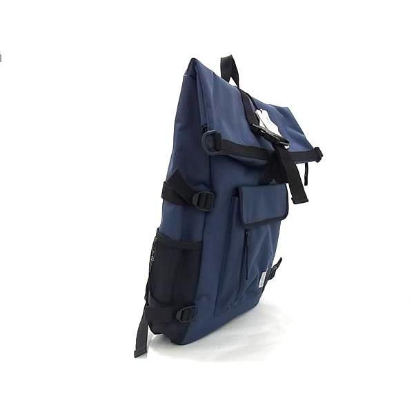 ■新品同様■ Carhartt カーハート フィリス ポリエステルキャンバス リュックサック バックパック デイパック ネイビー系 FM0768 □新品同様□ Carhartt カーハート フィリス ポリエステルキャンバス