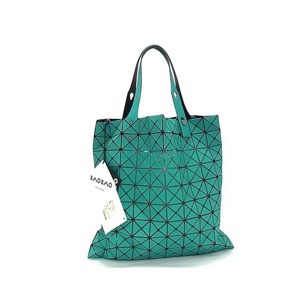 ■新品■未使用■ BAO BAO ISSEY MIYAKE バオバオイッセイミヤケ プリズム ポリエステル ハンドバッグ トート グリーン系 FM0784 | BAO BAO ISSEY MIYAKE