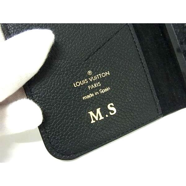 Louis Vuitton 手帳型ケース ブラック iPhone XS LOUIS VUITTON □極美品□ ルイヴィトン M63586 モノグラムアン