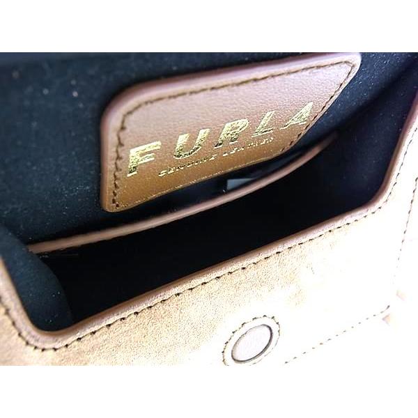 ■新品■未使用■ FURLA フルラ リネア フトゥーラ スエード×レザー フリンジ ミニショルダーバッグ クロスボディ ブラウン系 FM3723 FURLA（フルラ） □新品□未使用□ リネア フトゥーラ スエード×レザー