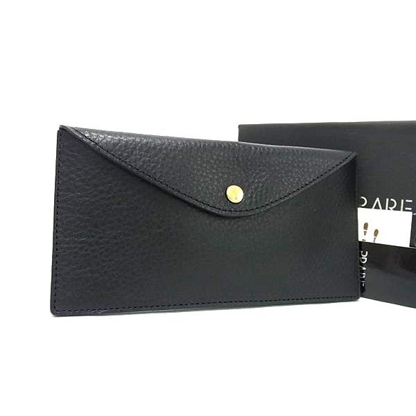 ■新品同様■ PRARE プレリー ミニマルクラシック レザー 長財布 ウォレット 札入れ メンズ レディース ブラック系 FM4256 □新品同様□ PRARE プレリー ミニマルクラシック レザー 長財布