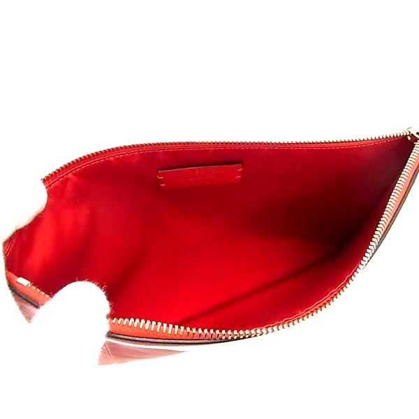 ■極美品■ VALENTINO GARAVANI ヴァレンティノ ガラヴァーニ ロックスタッズ レザー クラッチバッグ セカンドバッグ レッド系 FM7320 VALENTINO（ヴァレンティノ） □極美品□ VALENTINO GARAVANI