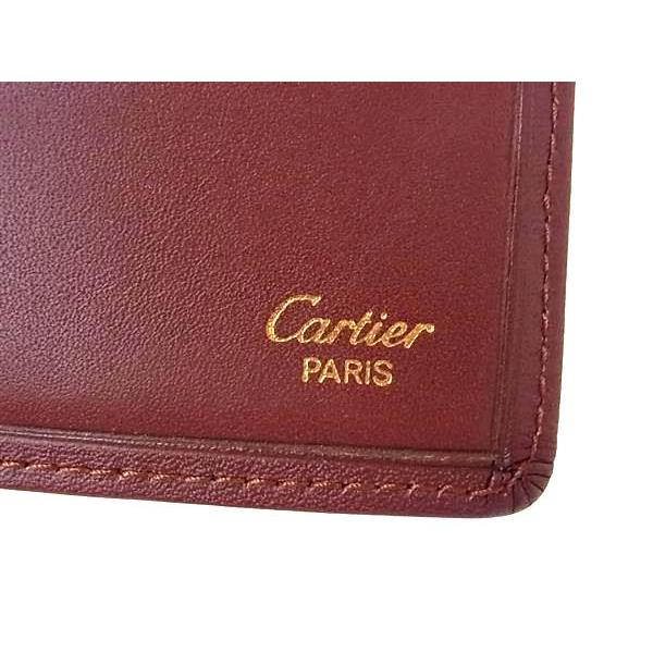 Cartier（カルティエ） □新品同様□ マストライン レザー 二つ折り 長