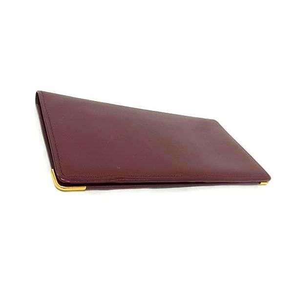 Cartier □新品□未使用□ カルティエ マストライン レザー 二つ折り