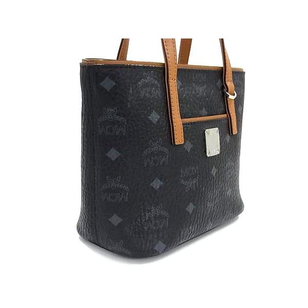 ■新品■未使用■ MCM エムシーエム ヴィセトス柄 モノグラム レザー 2WAY ハンドバッグ トートバッグ ショルダー ブラック系 FN1667 MCM（エムシーエム） □新品□未使用□ ヴィセトス柄 モノグラム