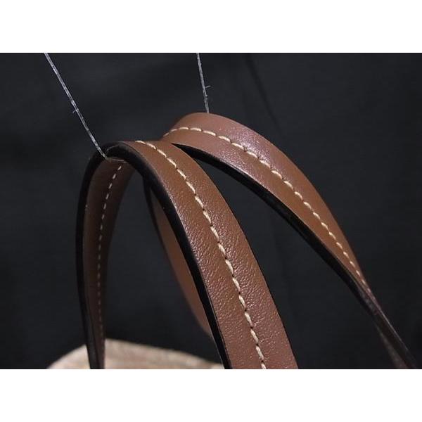 JIMMY CHOO（ジミーチュウ） □極美品□ MACY ラフィア×レザー トート