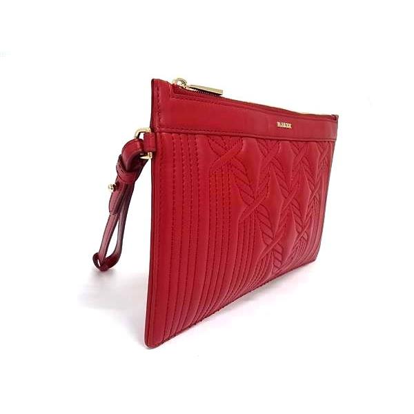 ■新品同様■ BALLY バリー レザー クラッチバッグ セカンドバッグ レディース レッド系 FN2972 Bally（バリー） □新品同様□ レザー クラッチバッグ セカンドバッグ