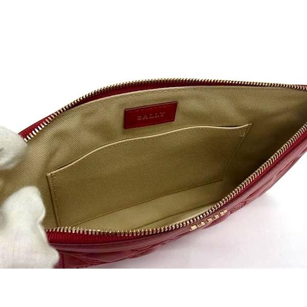 ■新品同様■ BALLY バリー レザー クラッチバッグ セカンドバッグ レディース レッド系 FN2972 Bally（バリー） □新品同様□ レザー クラッチバッグ セカンドバッグ