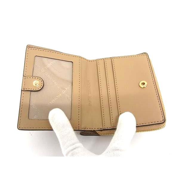 ■新品■未使用■ MICHAEL KORS マイケルコース MK柄 PVC×レザー 二つ折り 財布 ウォレット 札入れ 小銭入れ ブラウン系 FN4912 MICHAEL KORS（マイケルコース） □新品□未使用□ MK柄 PVC×レザー 二