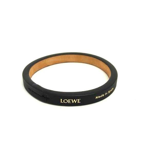 LOEWE □極美品□ ロエベ レザー バングル ブレスレット