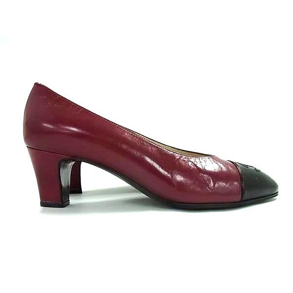 CHANEL（シャネル） □極美品□ ココマーク レザー ヒール パンプス