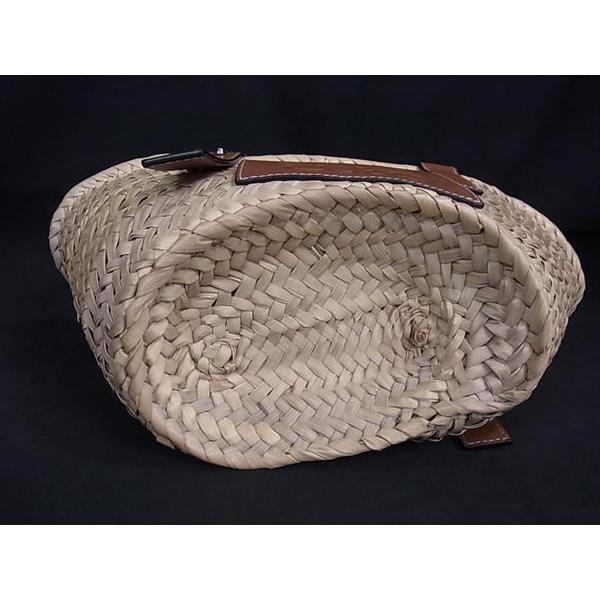 LOEWE（ロエベ） □極美品□ バスケット スモール アナグラム ラフィア