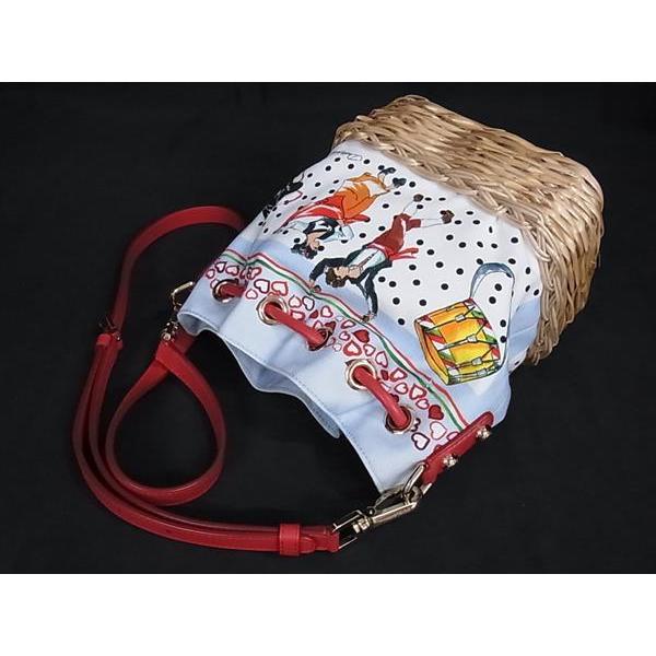 DOLCE&GABBANA □美品□ DOLCE＆GABBANA ドルチェ&ガッバーナ ラタン 