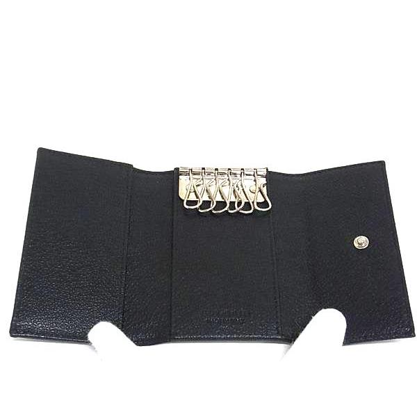 BVLGARI □新品□未使用□ ブルガリ ミレリゲ PVC×レザー 6連 キー  