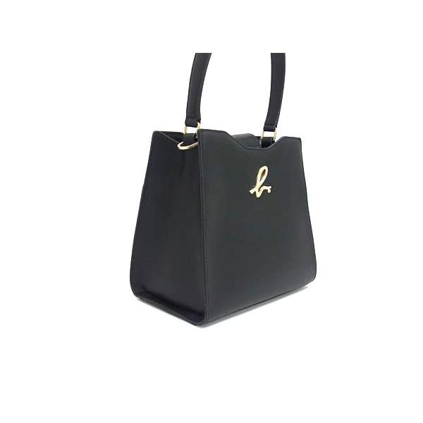 ■新品同様■ agnes b. アニエスベー レザー 2WAY クロスボディ ハンドバッグ ショルダー 斜め掛け レディース ブラック系 FP5843 agnes b.（アニエスベー） □新品同様□ レザー 2WAY クロスボディ