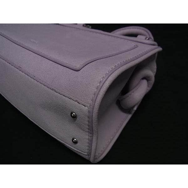 ■新品同様■ VASIC ヴァジック ビー ミニミニ スエード×レザー 2WAY ハンドバッグ ショルダー クロスボディ パープル系 FP5860 VASIC（ヴァジック） □新品同様□ ビー ミニミニ スエード×レザー