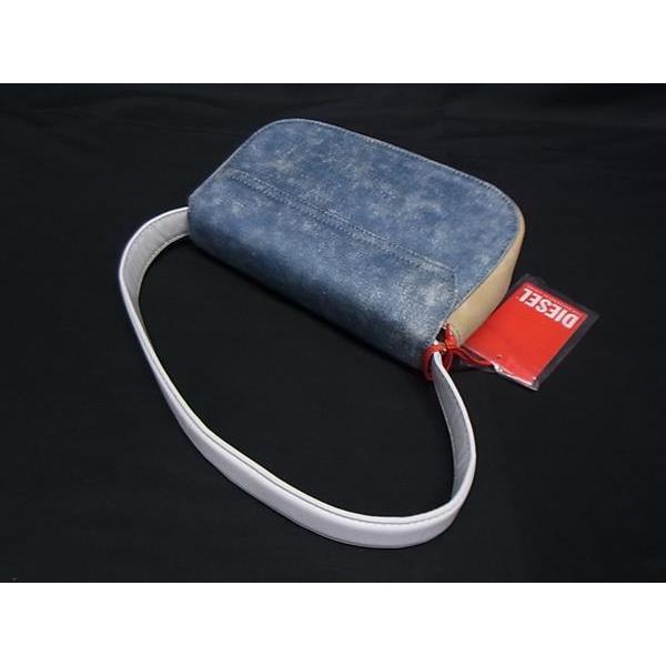 ■新品■未使用■ DIESEL ディーゼル デニム×レザー 2WAY ハンドバッグ ショルダー クロスボディ ブルー系×ピンク系 FP5940 □新品□未使用□ DIESEL ディーゼル デニム×レザー 2WAY ハンドバッグ