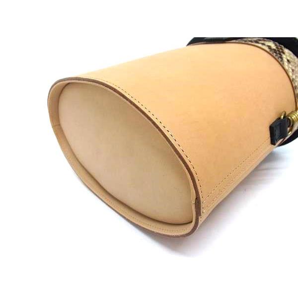 ■新品同様■ MARROW マロウ SLIDE レザー×パイソン ショルダーバッグ クロスボディ 斜め掛けかばん レディース ブラウン系 FP5946 □新品同様□ MARROW マロウ SLIDE レザー×パイソン ショルダーバッグ