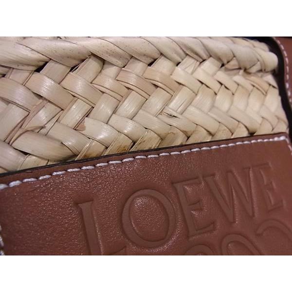 LOEWE（ロエベ） □美品□ アナグラム バスケットバッグ ラフィア