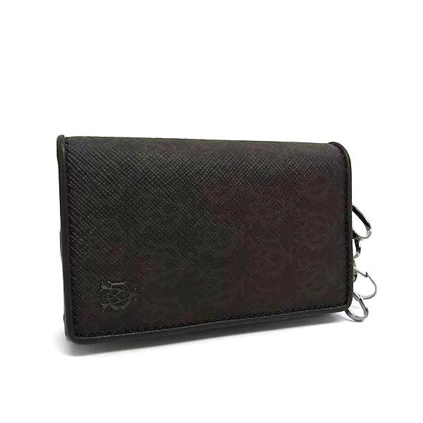 ■新品■未使用■ dunhill ダンヒル ウィンザー PVC×レザー 6連 キーケース 鍵入れ メンズ ダークブラウン系 FQ1322 dunhill（ダンヒル） □新品□未使用□ ウィンザー PVC×レザー 6連