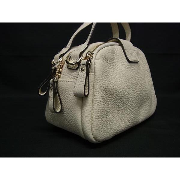 ■新品■未使用■ HAYNI ヘイニ ベイビーロシェ レザー 2WAY クロスボディ ハンドバッグ ショルダー 斜め掛け アイボリー系 FR4914 |  | 01