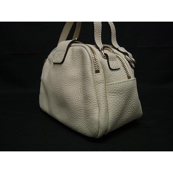 ■新品■未使用■ HAYNI ヘイニ ベイビーロシェ レザー 2WAY クロスボディ ハンドバッグ ショルダー 斜め掛け アイボリー系 FR4914 |  | 02