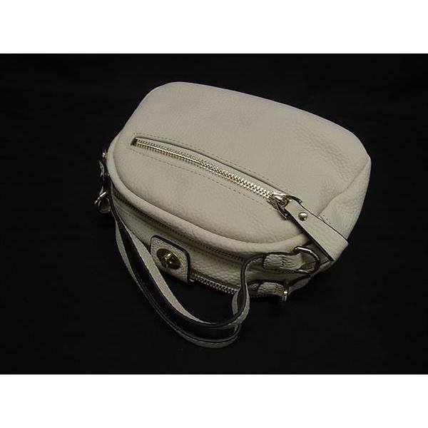 ■新品■未使用■ HAYNI ヘイニ ベイビーロシェ レザー 2WAY クロスボディ ハンドバッグ ショルダー 斜め掛け アイボリー系 FR4914 |  | 04