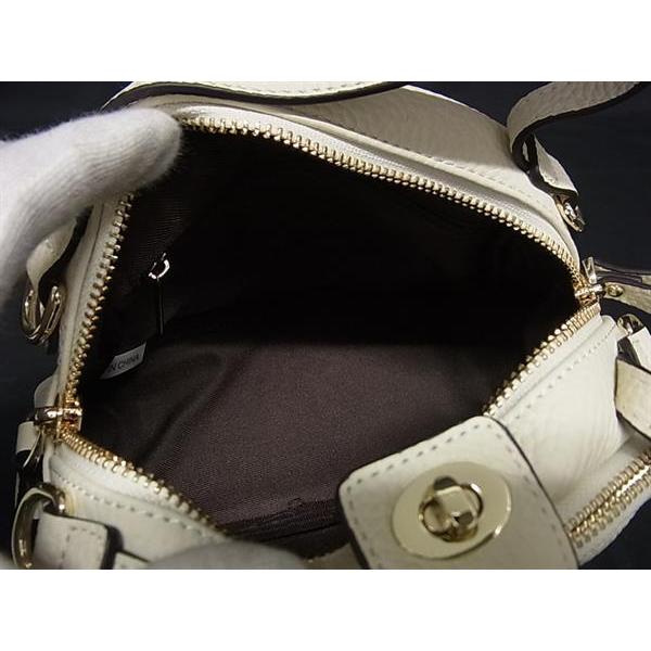 ■新品■未使用■ HAYNI ヘイニ ベイビーロシェ レザー 2WAY クロスボディ ハンドバッグ ショルダー 斜め掛け アイボリー系 FR4914 |  | 07